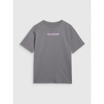Oversized T-shirt with print for girls 4F 4FJWAW25TTSHF2387-23S póló