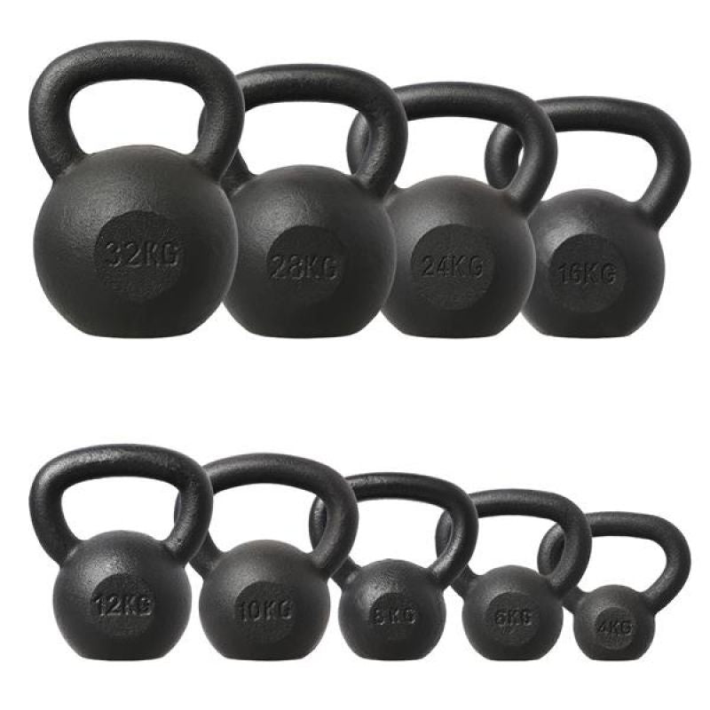 HMS Cast iron kettlebell KZG04 4kg fekete súlyzó 17-64-010