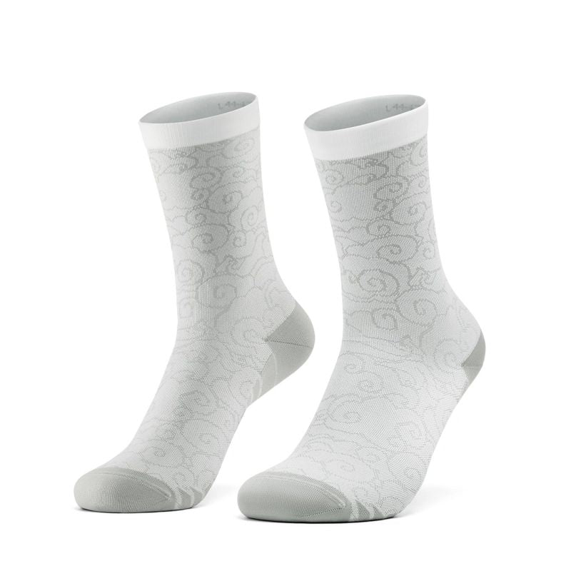 Rockbros 490025001 ROAD TO SKY Cycling Socks 43-46 cm - White 43-46 cm \ biały ruházat