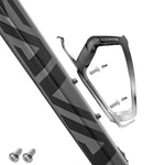 Rockbros RKL02 Aluminum Bottle Cage - Black and Silver czarny || srebrny training equipment
