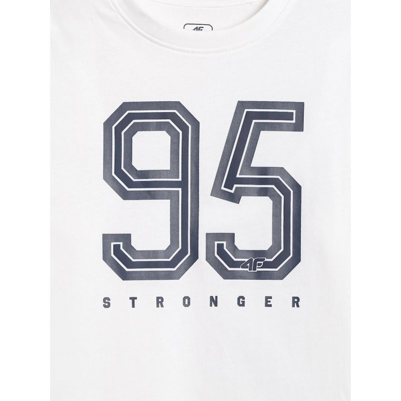 4F Boy's loose T-shirt with print 158/164 póló 4FJRSS26TTSHM3786-10S