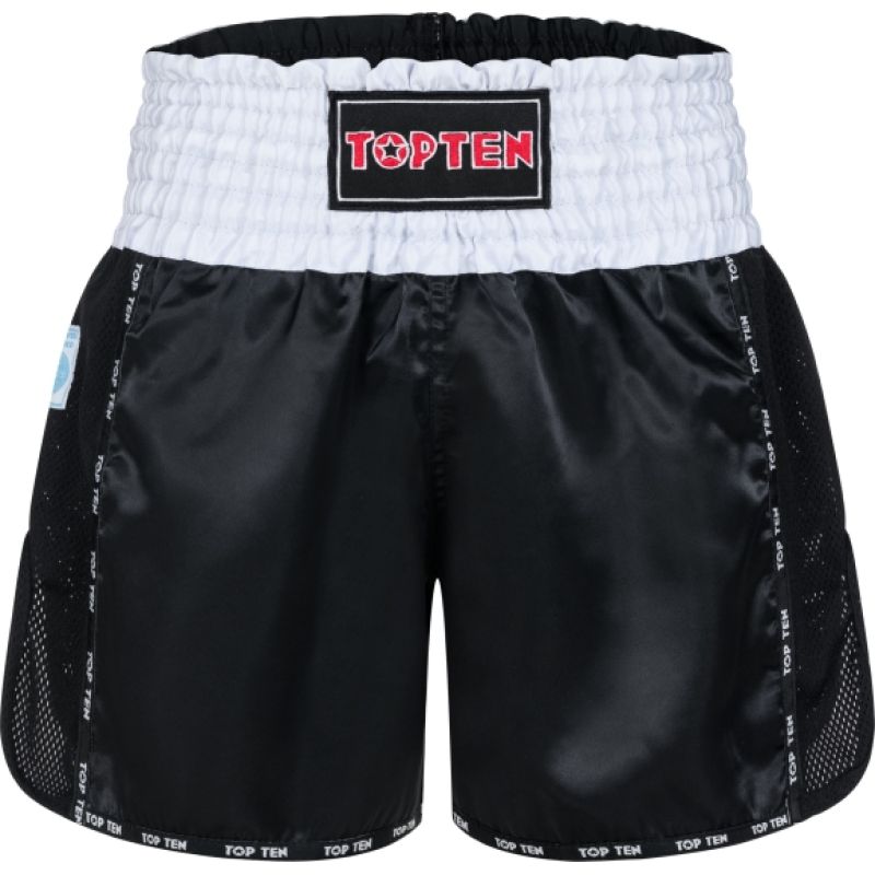 TOP TEN KicksOff Kickboxing (WAKO APPROVED) czerwony+m short