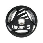Tiguar PU Olympic plate 5 kg fekete kiegészítő TI-WTPU00500