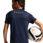 Nike FC Barcelona Strike Kids T-Shirt Navy Blue and bordó ruházat II3237401