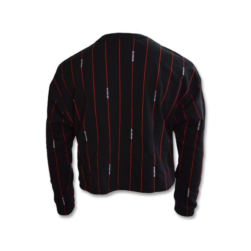 AIR Jordan Essential Fleece Top Wmns Black/Varsity Red sweatshirt - piros pulóver