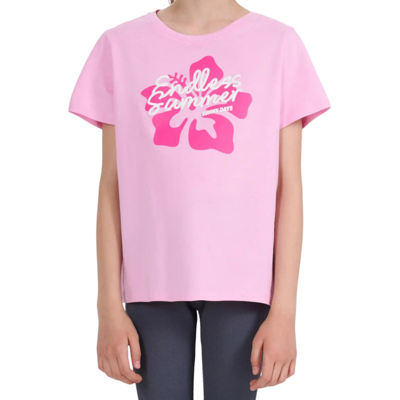 4F T-shirt for girls F2938 light 56S rózsaszín póló 4FJWSS26TTSHF293856S