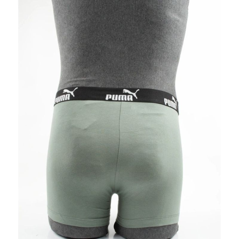 Puma Men's Boxer Briefs 9-Pack Black Gray Khaki Comfortable Cotton Alsónemű szürke