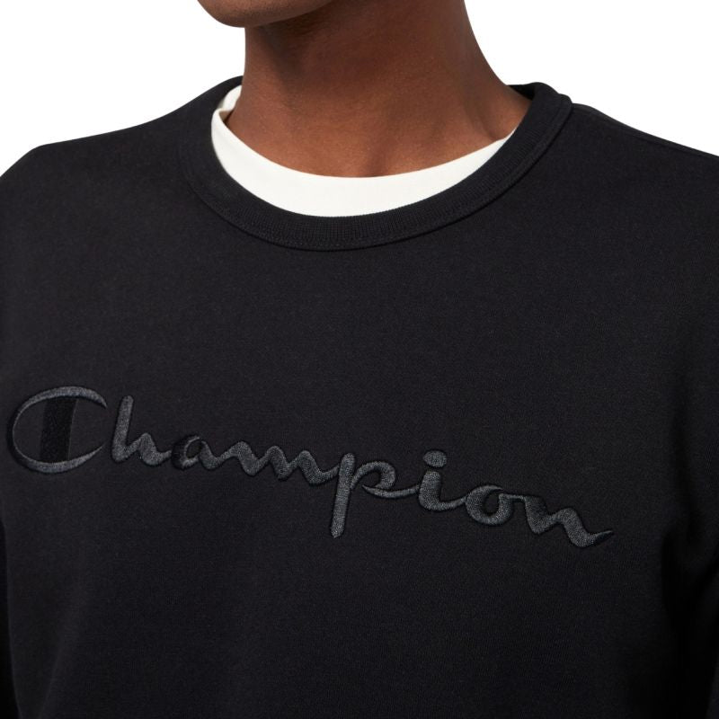 Champion Crewneck Sweatshirt Men's Black 220272 KK001 fekete kapucnis pulóver