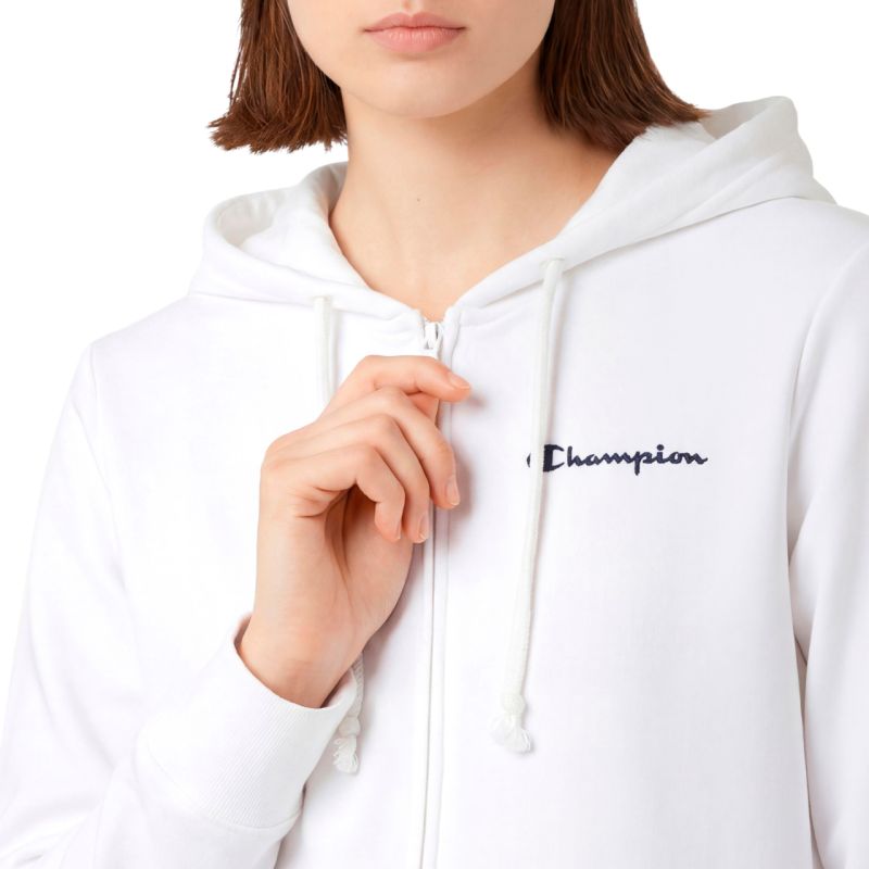 Champion Women's Full Zip Hoodie Sweatshirt White 118406 WW001 2 xl kapucnis pulóver