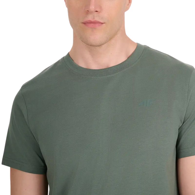 4f Men's T-shirt M2441 green 4FWAW25TTSHM2441 41S Ruházat