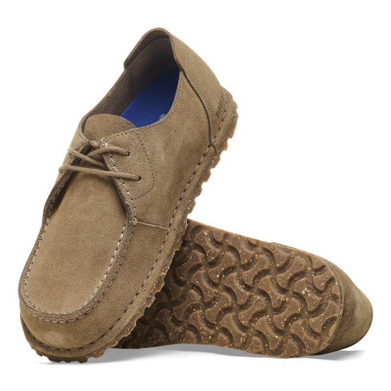 Birkenstock Men's Moccasins UTTI LACE 1027274 GRAY TAUPE (Standard Width) szürke utcai cipő