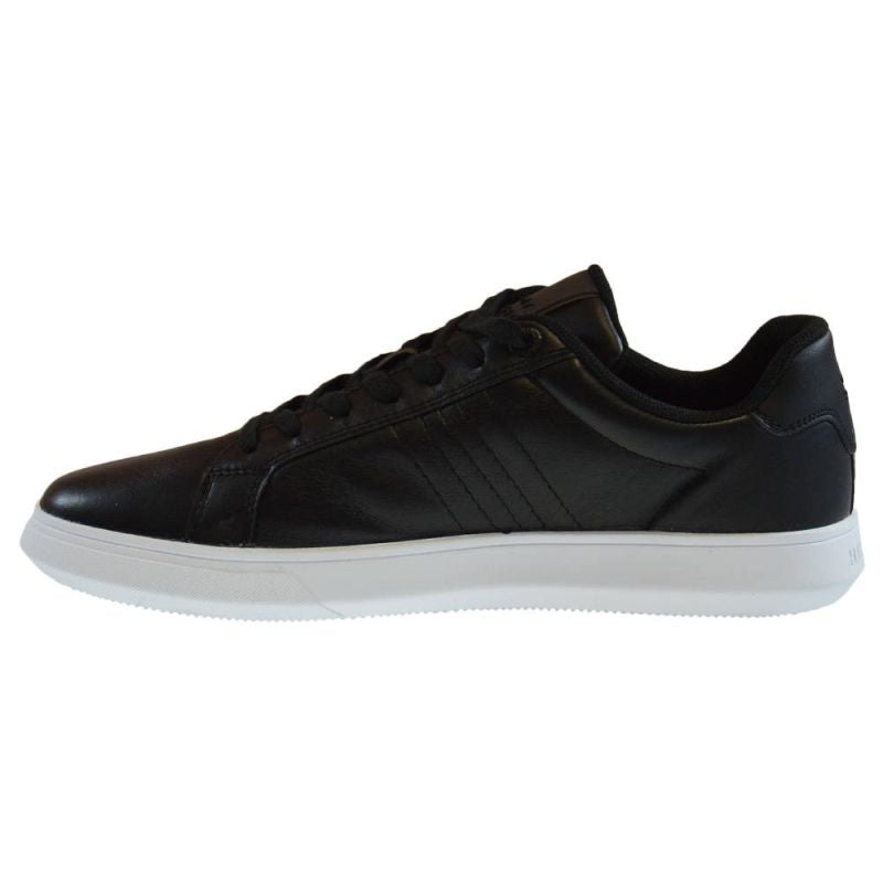 Tommy Hilfiger Essential Leather Cupsole Men's - FM0FM03424-BDS fekete utcai cipő