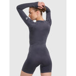 Women's seamless yoga and pilates jumpsuit 4F 4FRAW25TJUMF063-31S xs/s nadrág