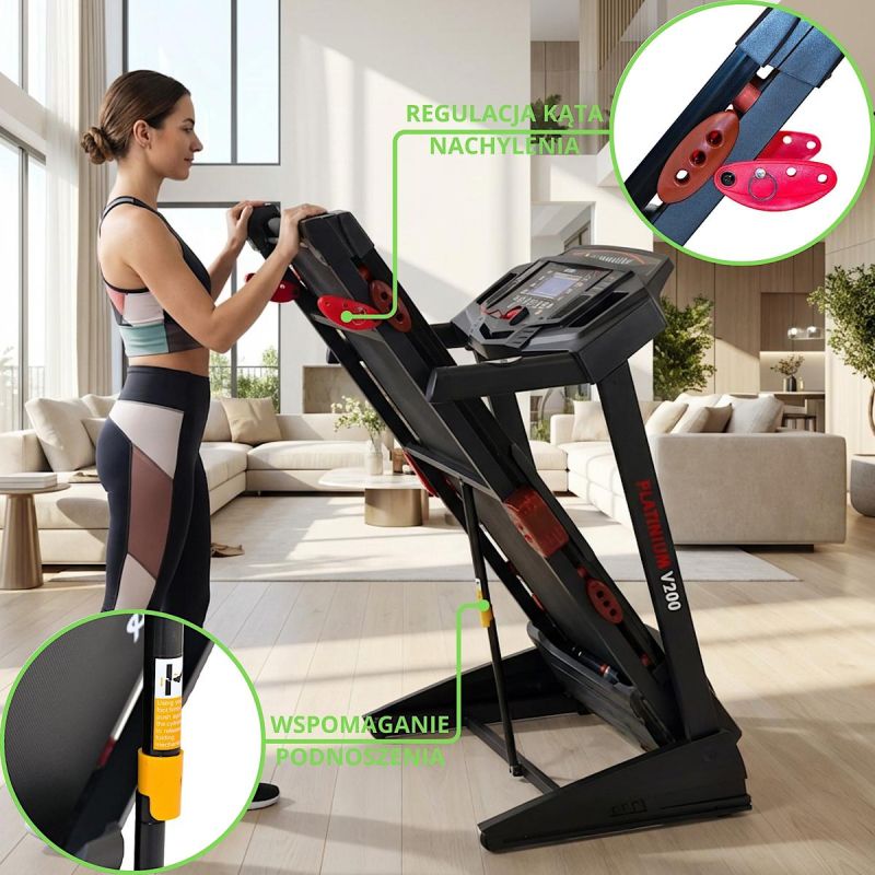 Enero Platinium V200 Fit Electric Treadmill treadmills, cardio equipment, training equipment