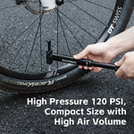 Rockbros 42320010001 Bicycle Pump Hand + Screwdriver - Black fekete pumps