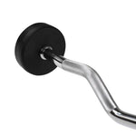 HMS Rubber-coated fixed barbell/bar GSL-10 10 kg póló 17-58-024