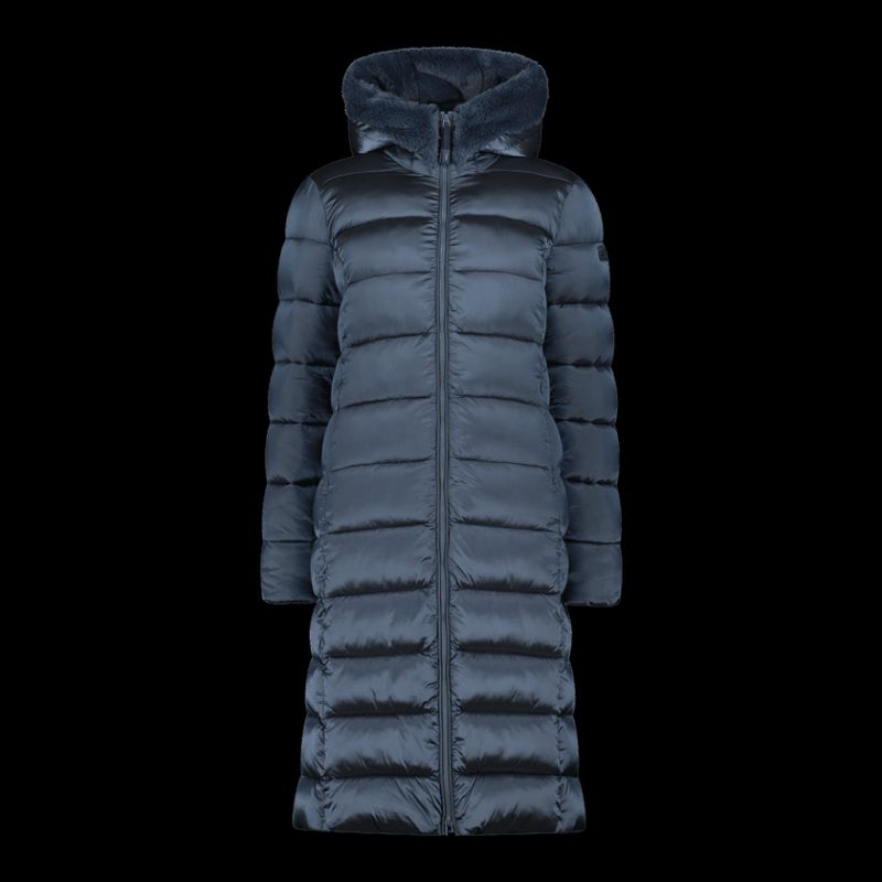 CMP women's winter with hood, long insulated coat, navy blue ( ) sötétkék dzseki