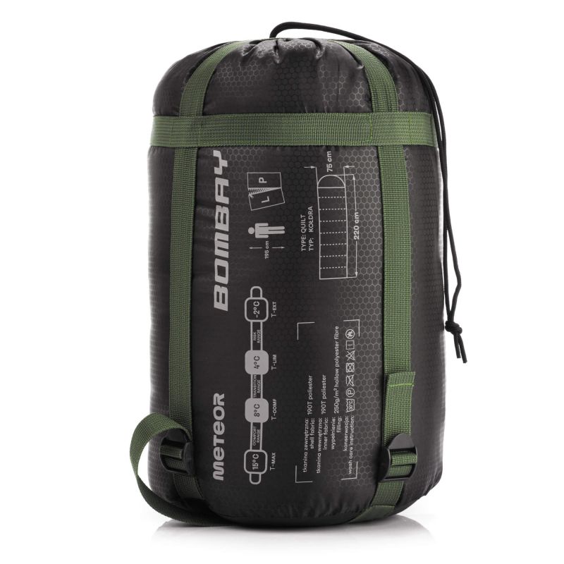 Meteor Bombay Sleeping Bag zöld tourist equipment, sleeping bags