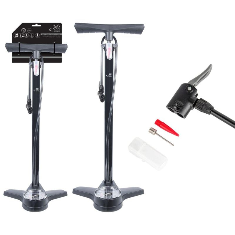 XQMAX Workshop/Bicycle Pump (12bar) With Pressure Gauge Pro pumpa GSP-101761
