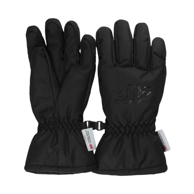 4f Children's gloves U0130 black 4FJWAW24AFGLU130 21S Kiegészítő