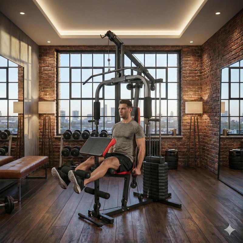 Body Sculpture Multigym PRO BMG 4700 bench with weight stack 66kg edzőfelszerelés BMG4700