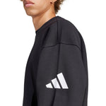 adidas Men's Essentials Loose Fit 3 Bar Logo Sweatshirt Black JF3542 General