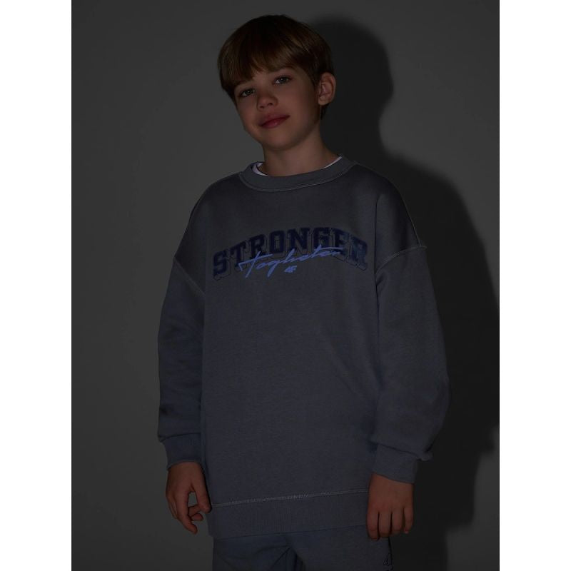 Boy's loose sweatshirt without hood 4F