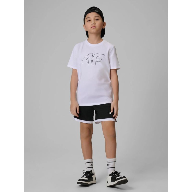 Boy's regular printed T-shirt 4F 4FJRSS26TTSHM3599-10S clothing
