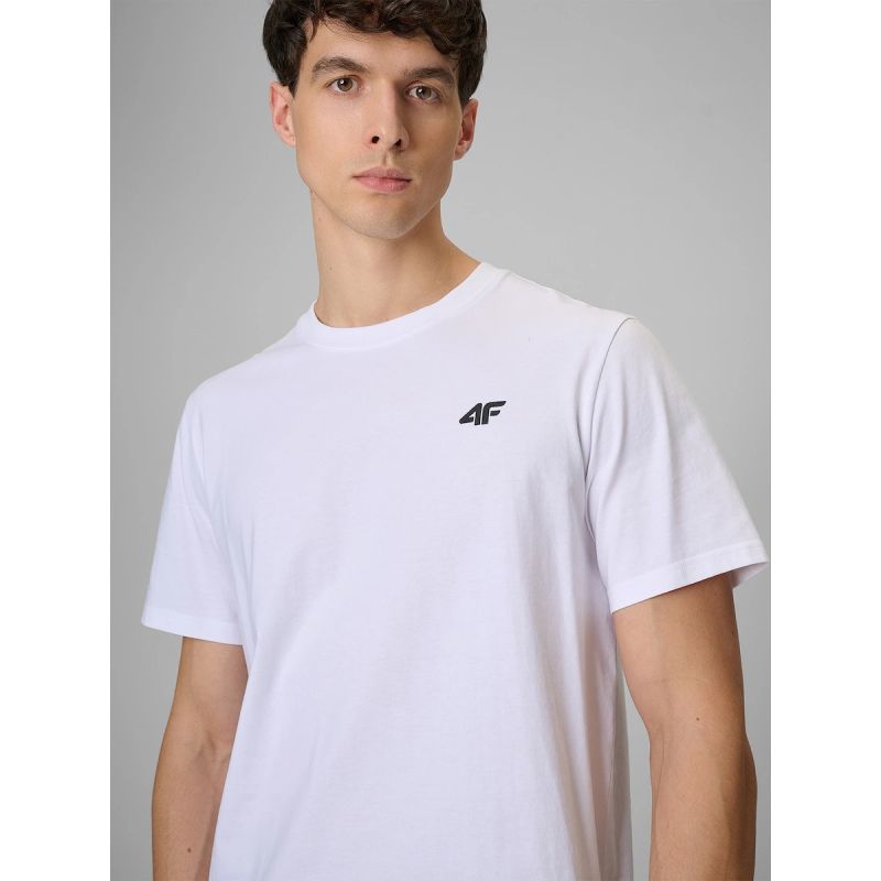 Men's regular plain T-shirt 4F 4FRMM00TTSHM4192-10S póló