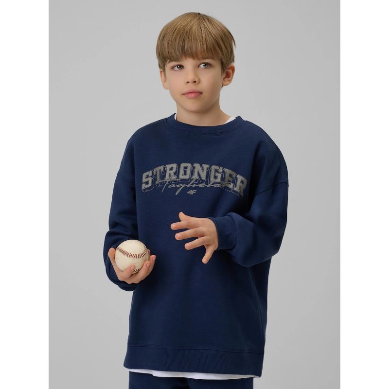 Boy's loose sweatshirt without hood 4F