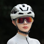 Rockbros LK-15 Carbon Fiber Bike Helmet 58-62cm - White biały helmets, lights