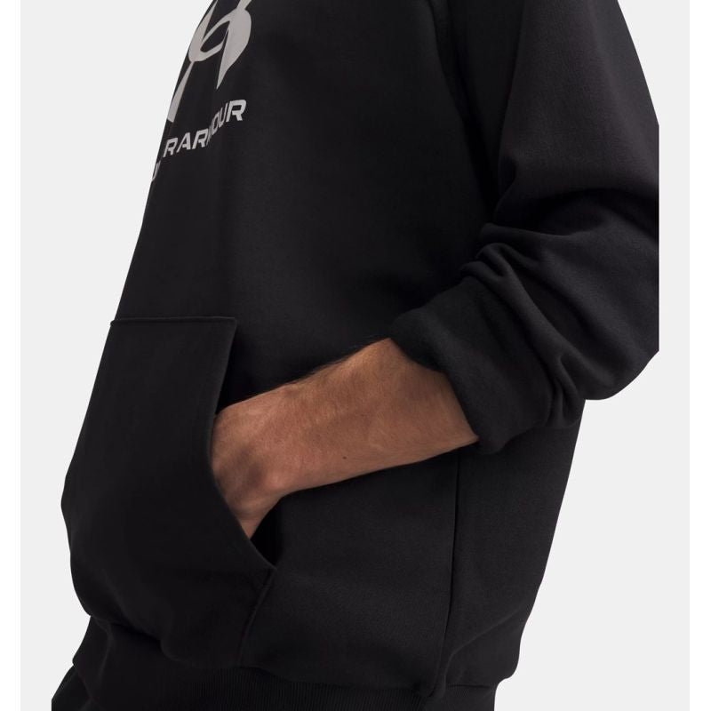 Under Armour Rival Fleece Logo Hoodie – black/white fekete kapucnis pulóver 596024