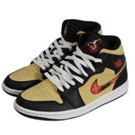 AIR Jordan Original 1 Mid Tartan Swoosh Men's Sneakers - fekete cipő
