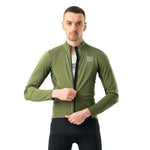 Rockbros ROAD TO SKY windproof insulated cycling jersey M - green m \ zielony pulóver