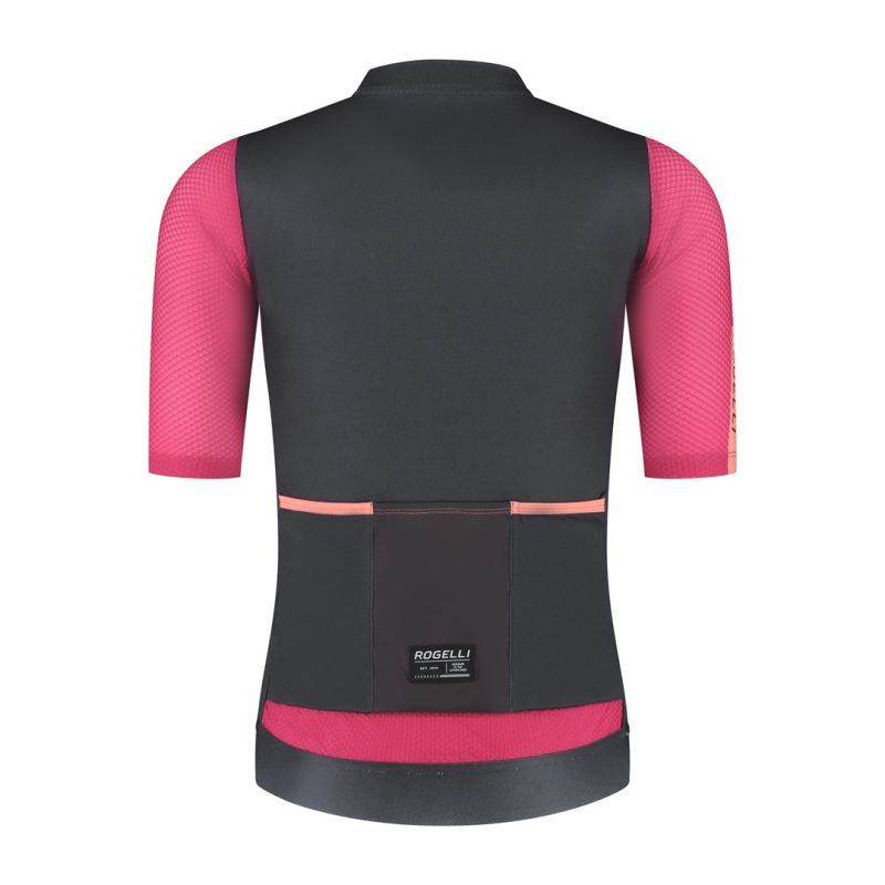 Rogelli FAST women’s cycling jersey black-pink rózsaszín kerékpáros ruha SIRC2010006.980.L