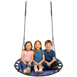 Enero Stork'S Nest Garden Swing 120cm Blue fekete furniture