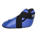 MASTERS FIGHT EQUIPMENT OSK-1 leather foot protectors (WAKO APPROVED) piros védőfelszerelés 03041-02M