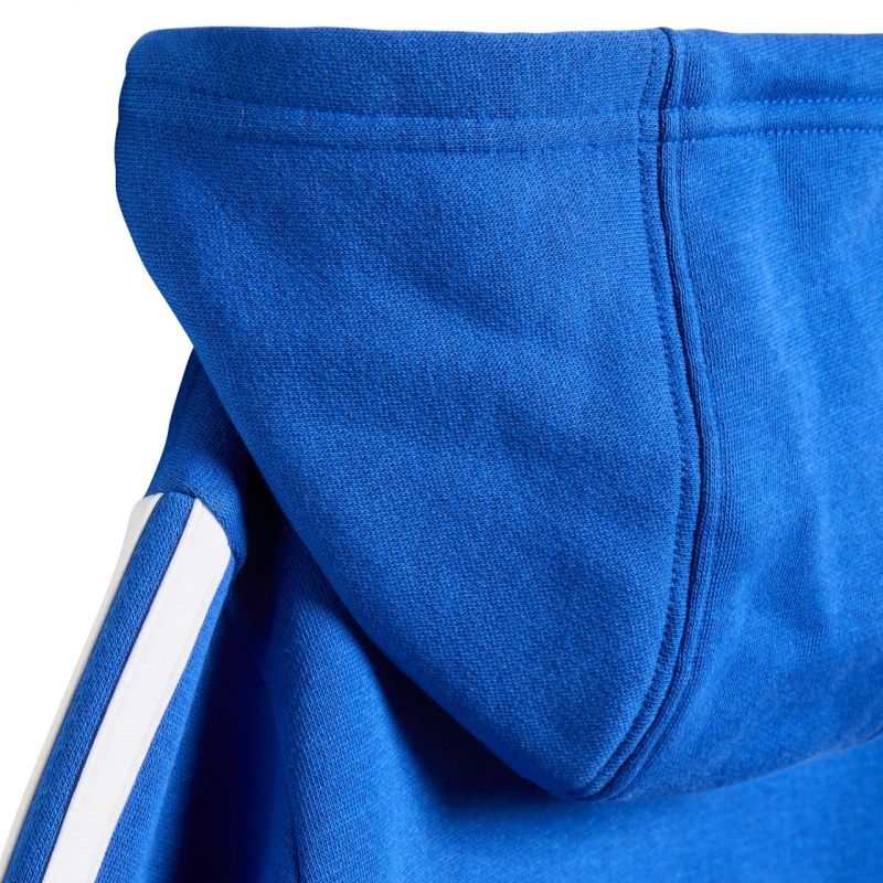 adidas Essentials Tiberio 3 Stripes Fleece Tracksuit for Kids Blue KC6004