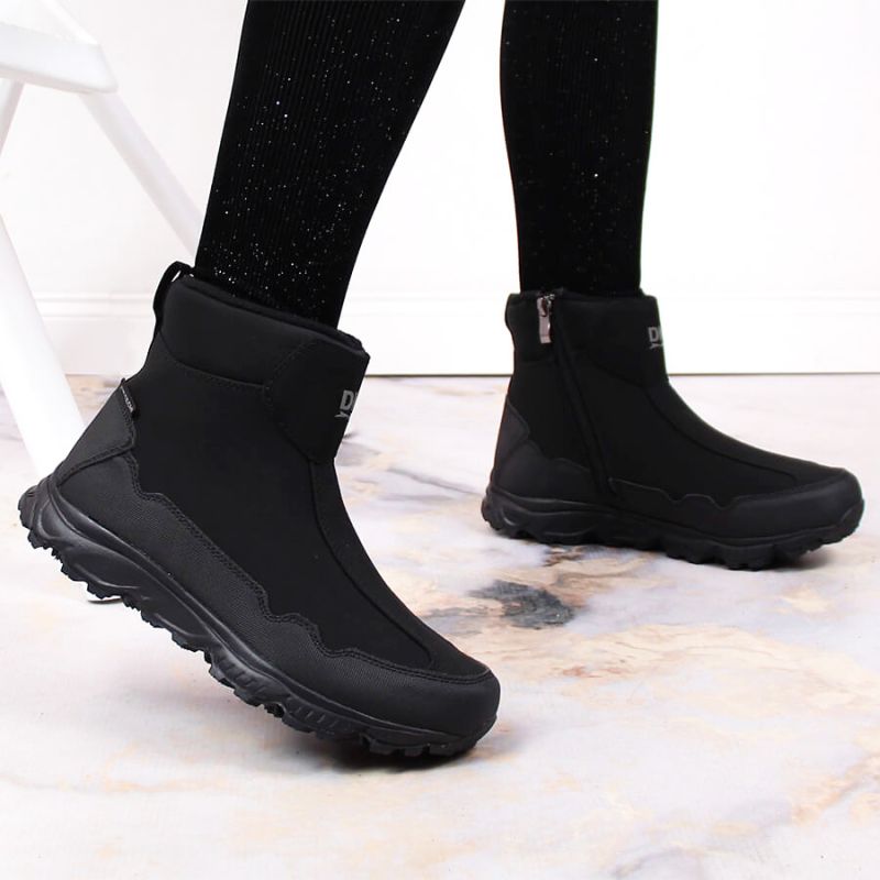 Inny DK Jr DK58A Waterproof Insulated Snow Boots, Black Túracipő
