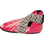 TOP TEN OSTT-PU "SUPERLIGHT PRISM" Foot Protectors (WAKO APPROVED) czerwony+m protectors and knee pads