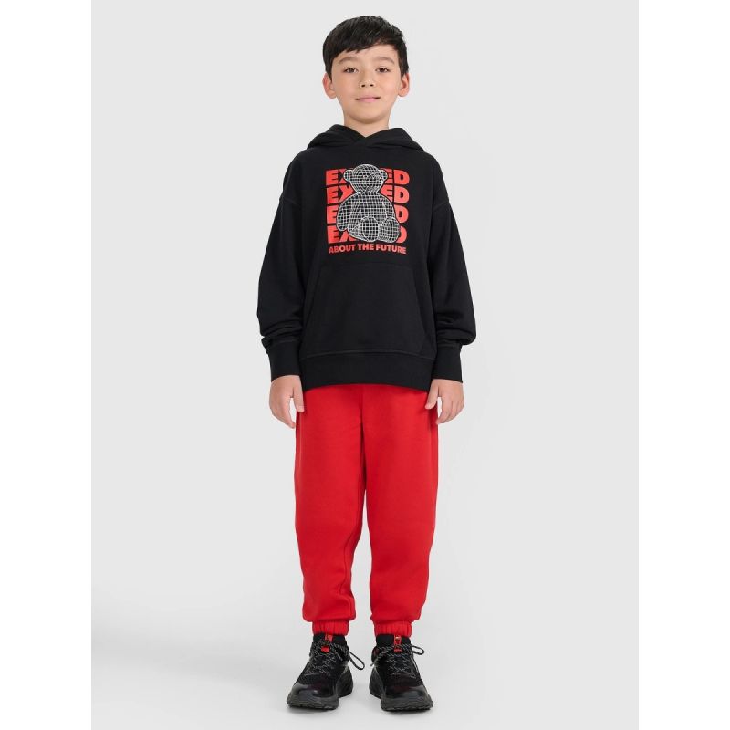 Boys' jogger sweatpants 4F 4FJRAW25TTROM1634-62S nadrág