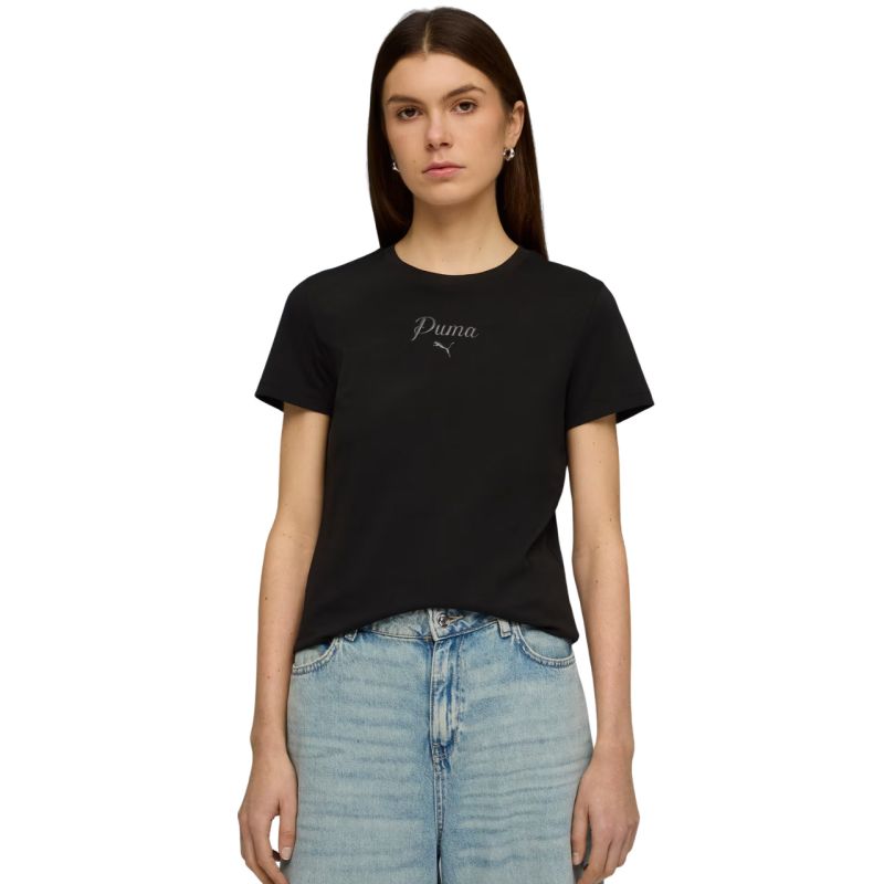 Puma ESS Script Tee Women's T-Shirt Black 691760 fekete póló