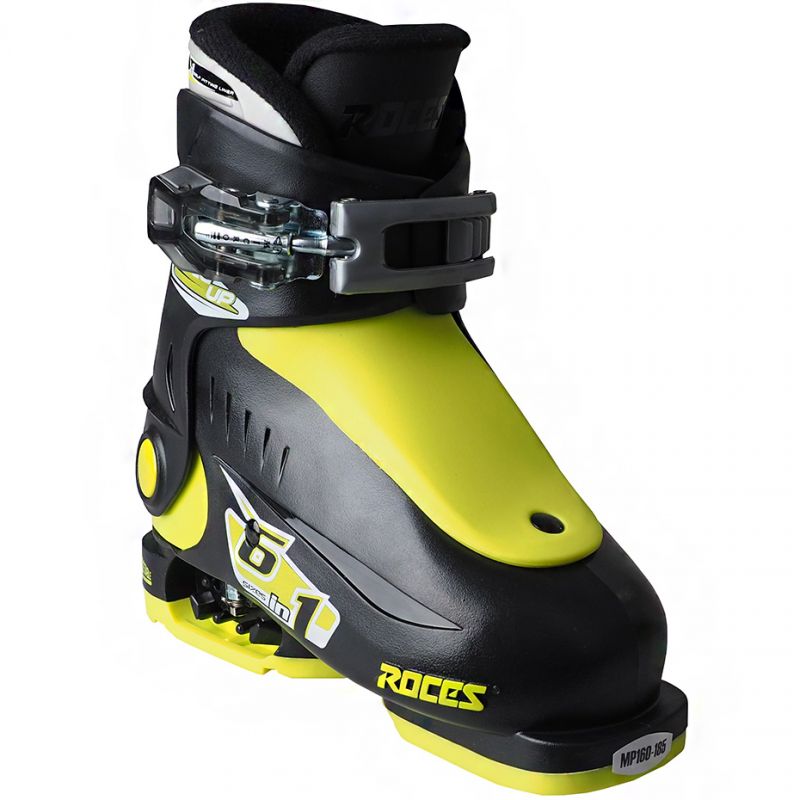 Roces Idea Up Ski Boots Black and Lime Jr 450490 18 Cipő