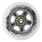 PU 84x24 82A WHITE (4 pcs.) + ABEC-7 CHROME (8 pcs.) NILS EXTREME SET