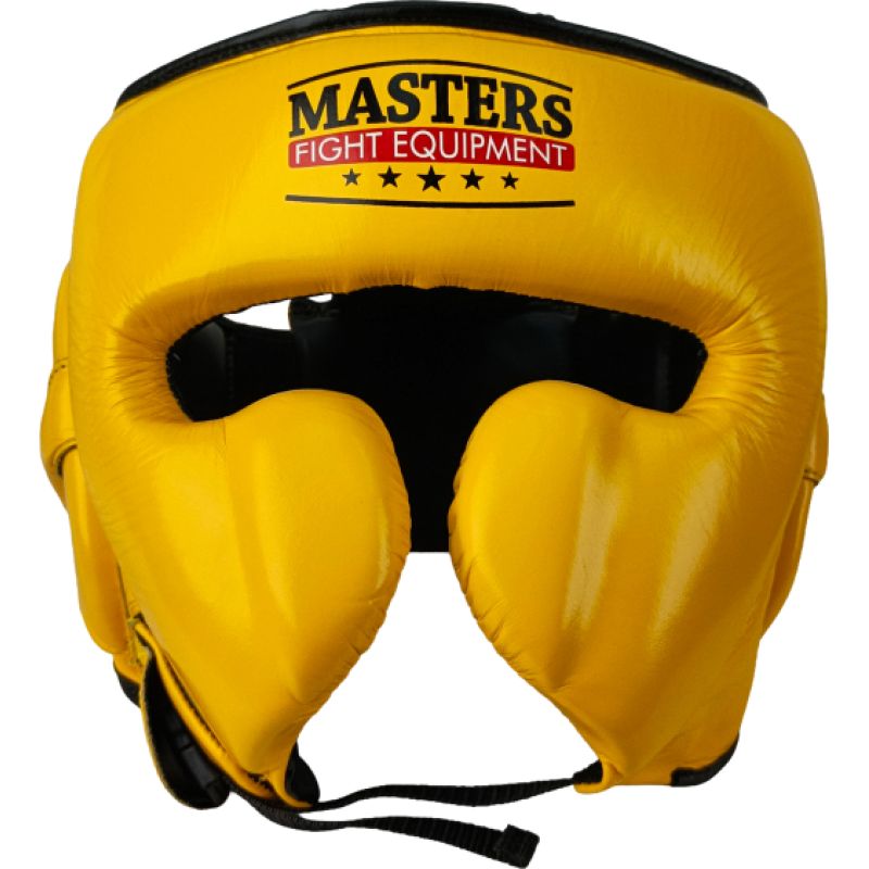 MASTERS FIGHT EQUIPMENT KSS-4B-WIN leather boxing helmet védőfelszerelés 02505-M