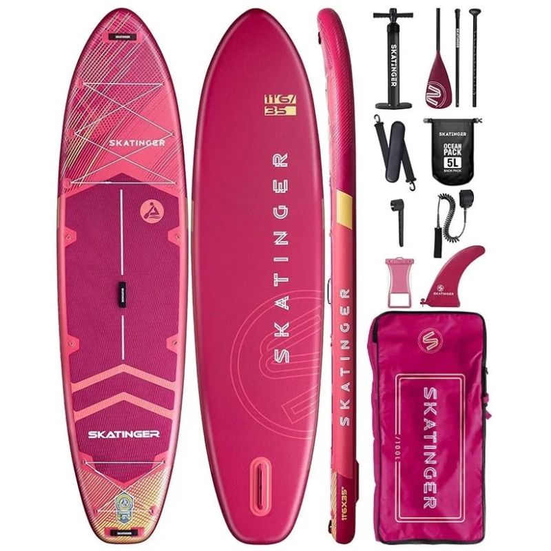 Meteor SKATINGER board Prana Red cm piros sup Pranared
