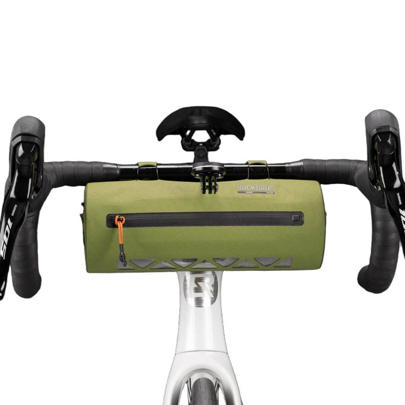 Rockbros AS-145 ROAD TO SKY handlebar bicycle bag, waterproof, 2 l - green zöld táska
