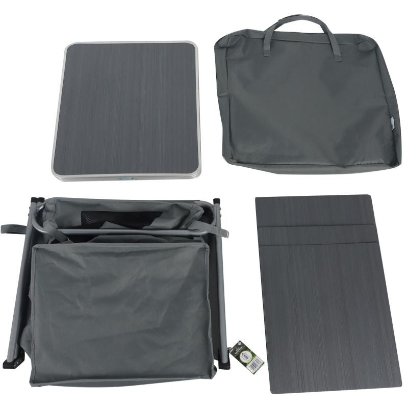 Enero FOLDABLE TRAVEL CABINET WITH 3 SHELVES CAMP tourist equipment