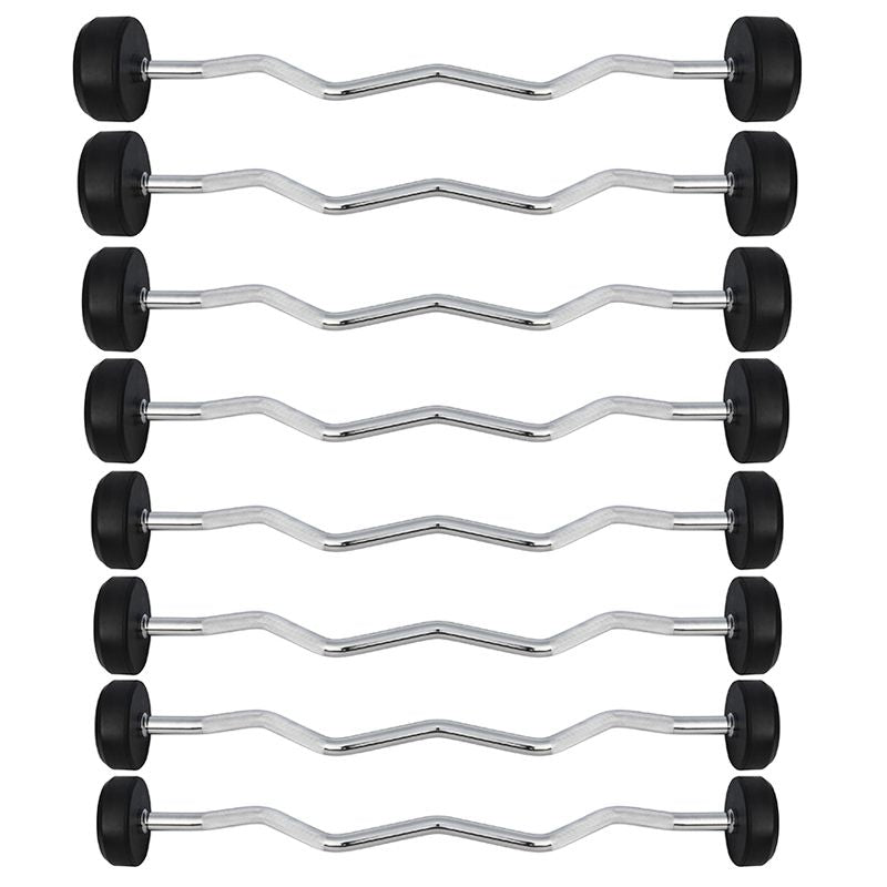 HMS Rubber-coated fixed barbell/bar GSL-10 10 kg póló 17-58-024