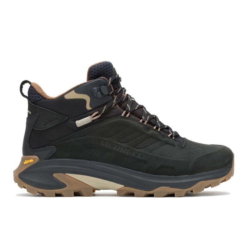 Merrell Moab Speed 2 LTR Mid WP Hiking Shoes - Black fekete shoes, military 607554